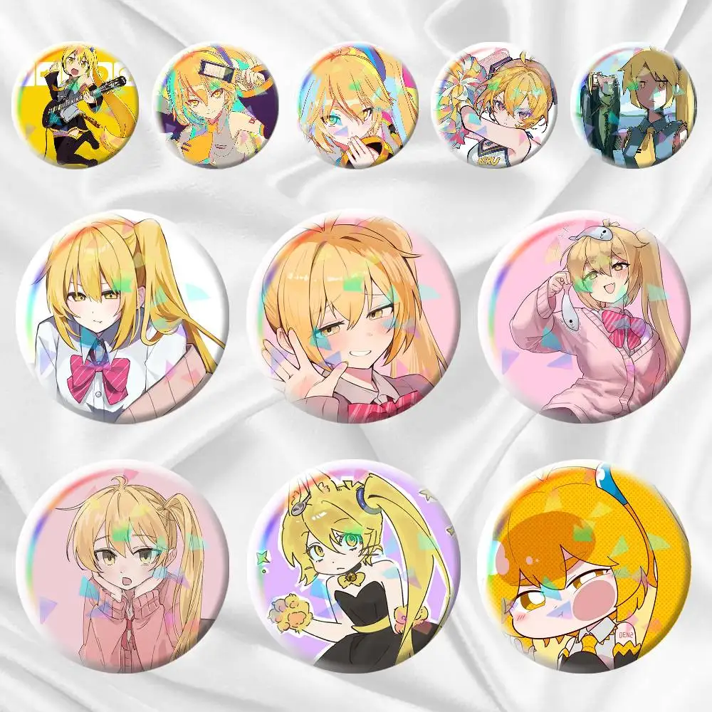 

Akita Neru Cute Anime G-Girl 75mm 44mm 25mm Accessories Toys Badge Brooch Backpack Hat Pins