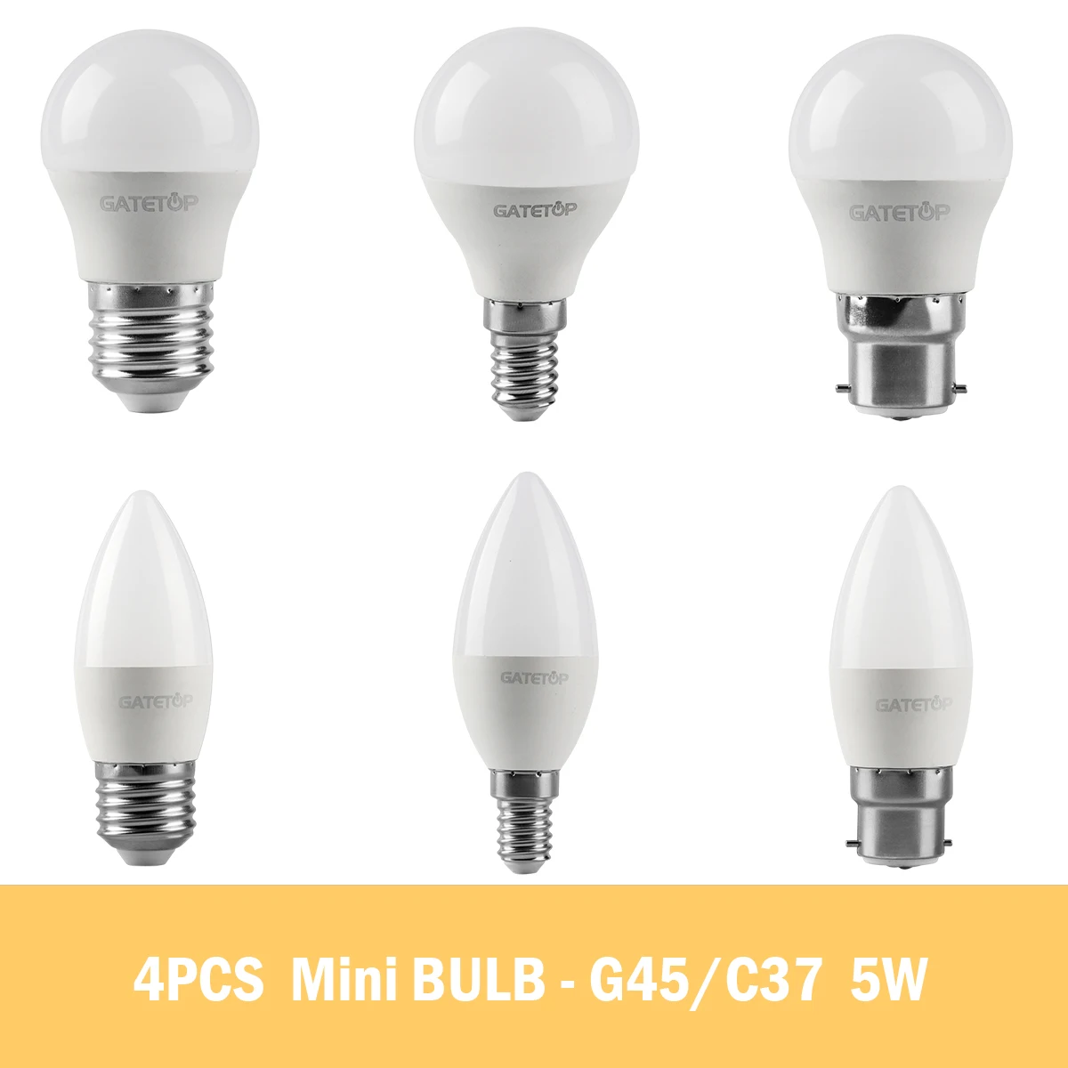 

Low Voltage Energy saving LED bulb G45 C37 E14 E27 5W AC230V AC110V AC12V 3000K/4000K/6000K Golf Bulbs Lamp For Home Decoration