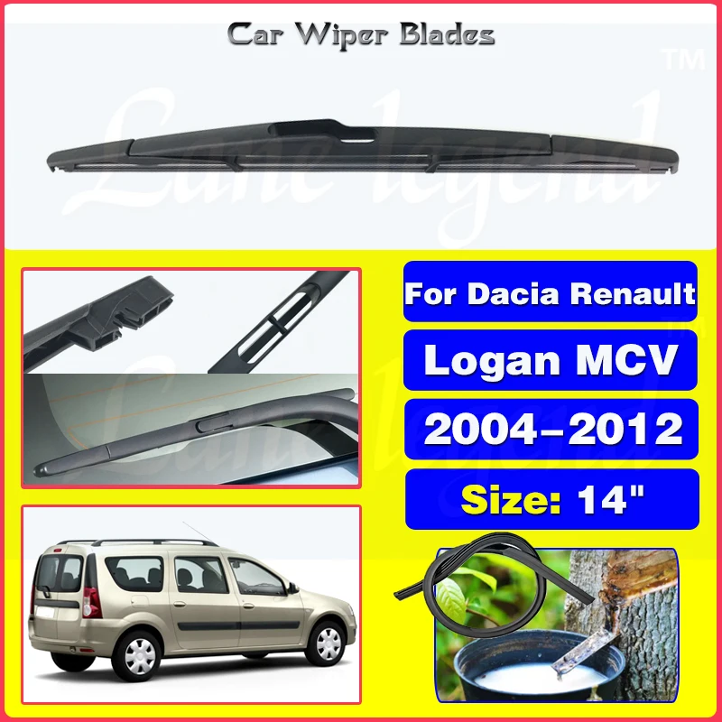 

Car Wiper Blade Auto Rear Window Windshield Wiper Blades For Dacia Renault Logan MCV 2004 - 2012 Car Accessories 14"