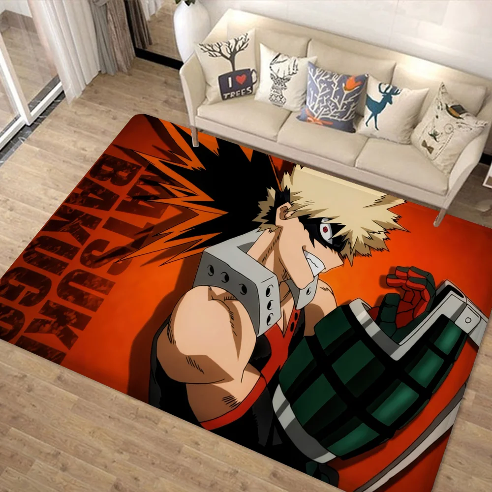 Bakugo Katsuki Floor Mat Non-Slip Laundry Room Mat Laundry Decor Balcony Child Living Room Bedside Mats