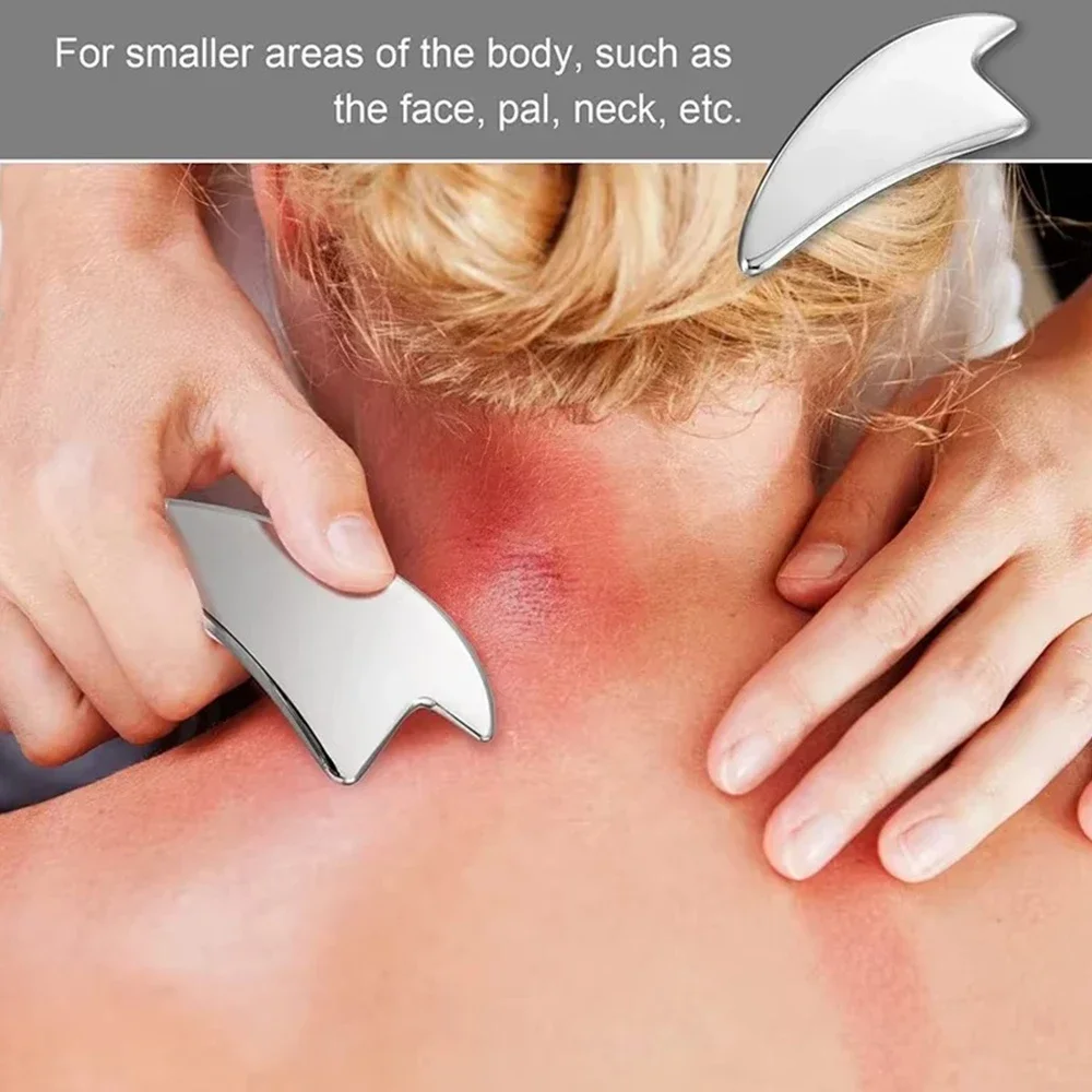 Professional สแตนเลส Gua Sha เครื่องมือ Deep Tissue Release Therapy IASTM Scraping Board Myofascial นวด Dropshipping