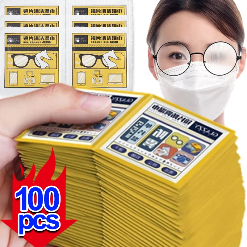 10-100pcs High Quality Cleaning Cloth Glasses Cleaner Cleaning Cloth for Glasses Cloth Len Phone Screen Cleaning Wipes Wholesale