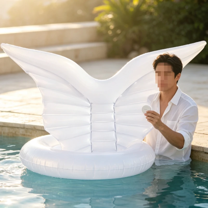 インスエンジェルウィングスインフレータブルスイミングリング大 - Pool Lounger Inflatable のレビューと価格