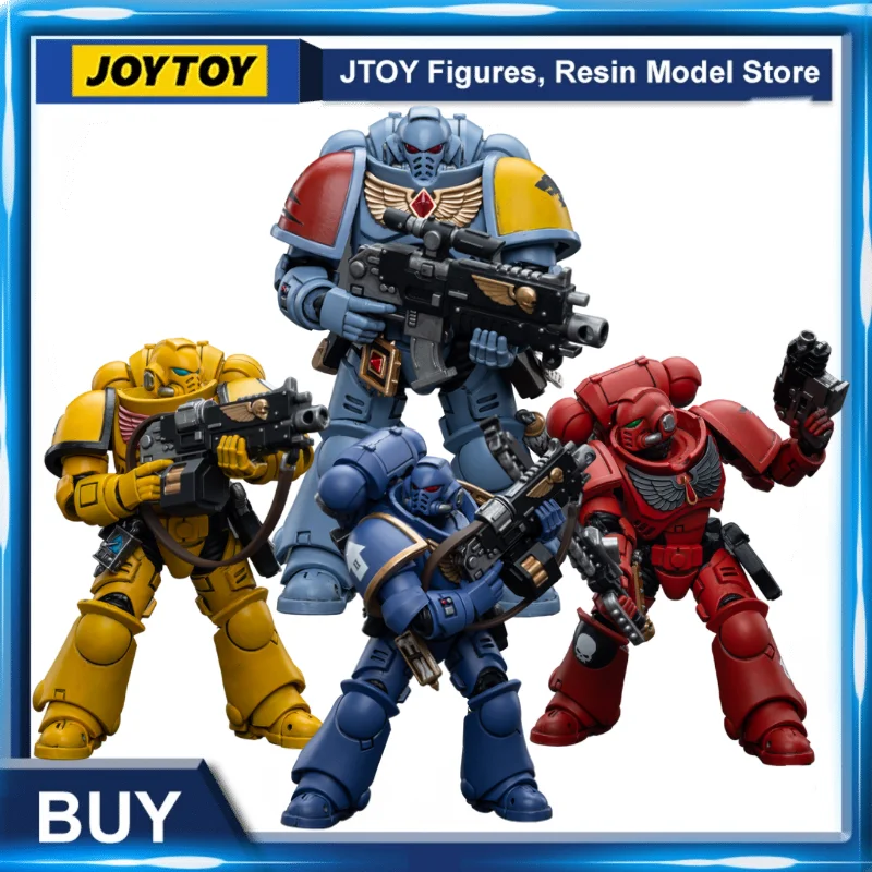 [IN-STOCK] JOYTOY Warhammer 40K 1/18 Action Figures (4PCS/SET) Intercessors V3 Set Anime Model Toy