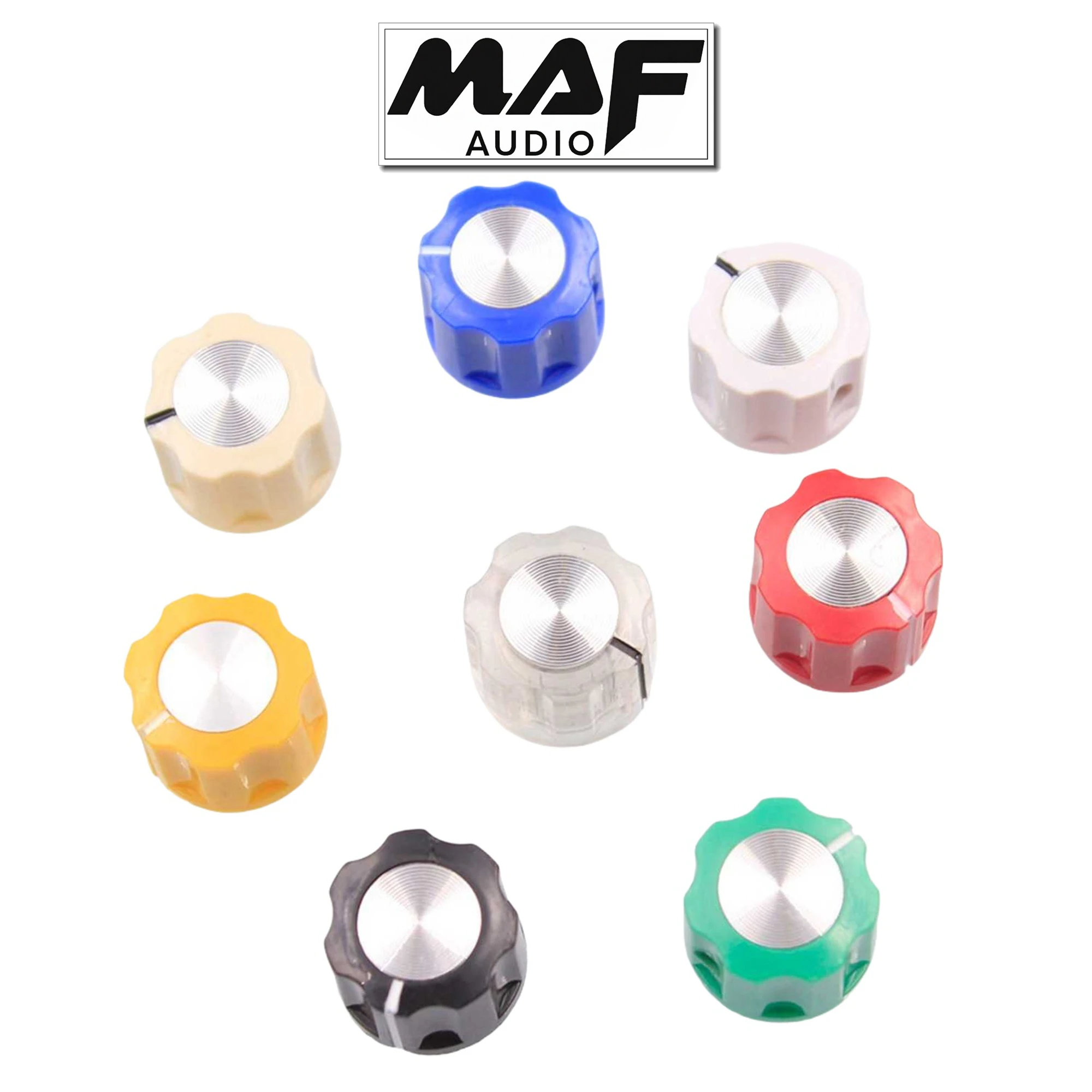 10pcs 16mm ABS Plastic Pointer Knob Button Cap Electric Guitar Effect AMP Speaker Radio Volume Potentiometer Sound Control DIY