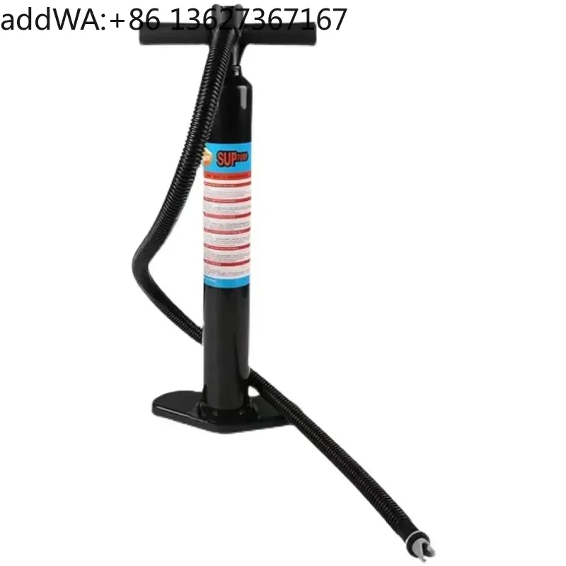 Inflatable surfboard one-way pump