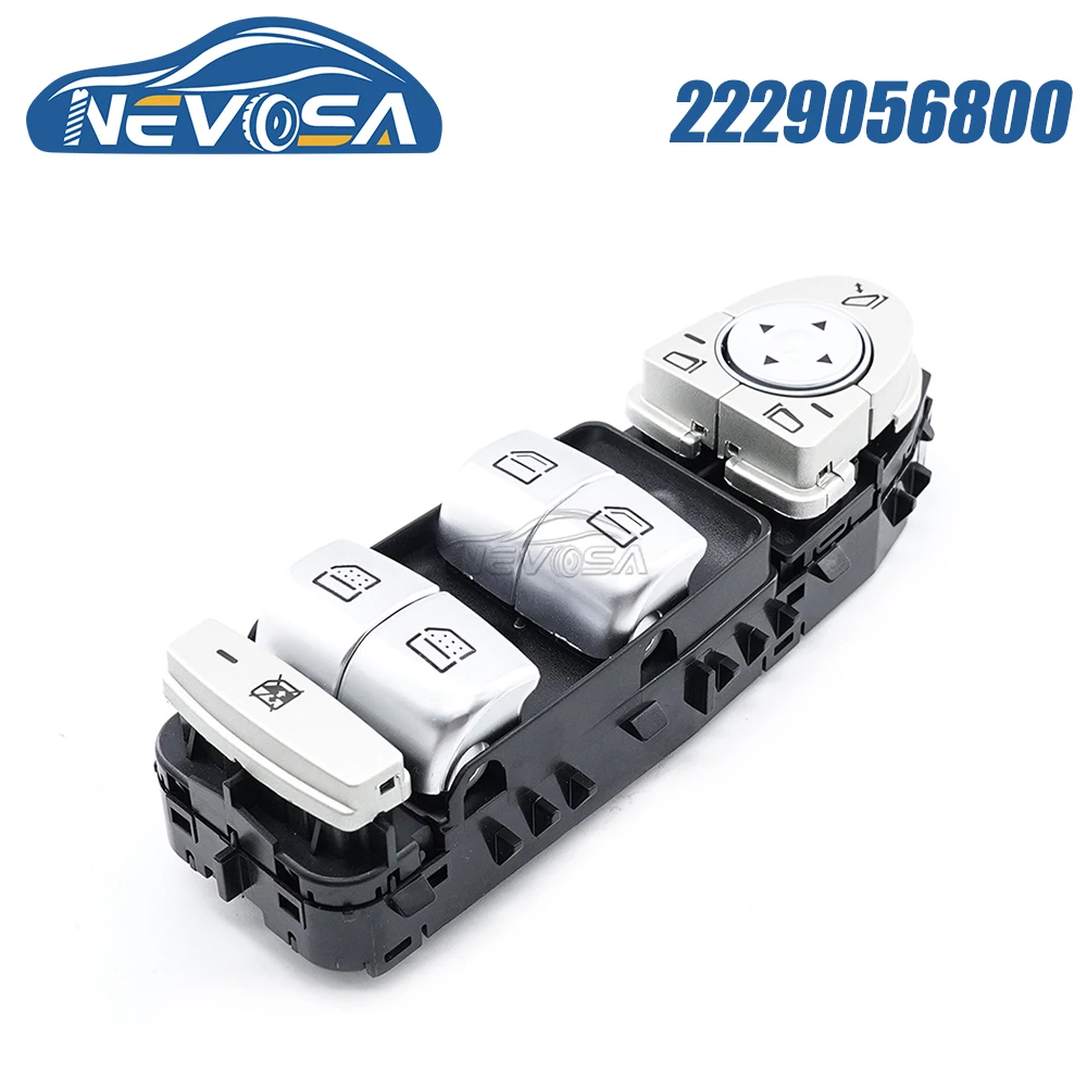 

NEVOSA 2229056800 For Mercedes-Benz W205 C180 C200 C300 2014 2015 2016 2018 Car LHD Door Power Window Switch Panel Auto Parts