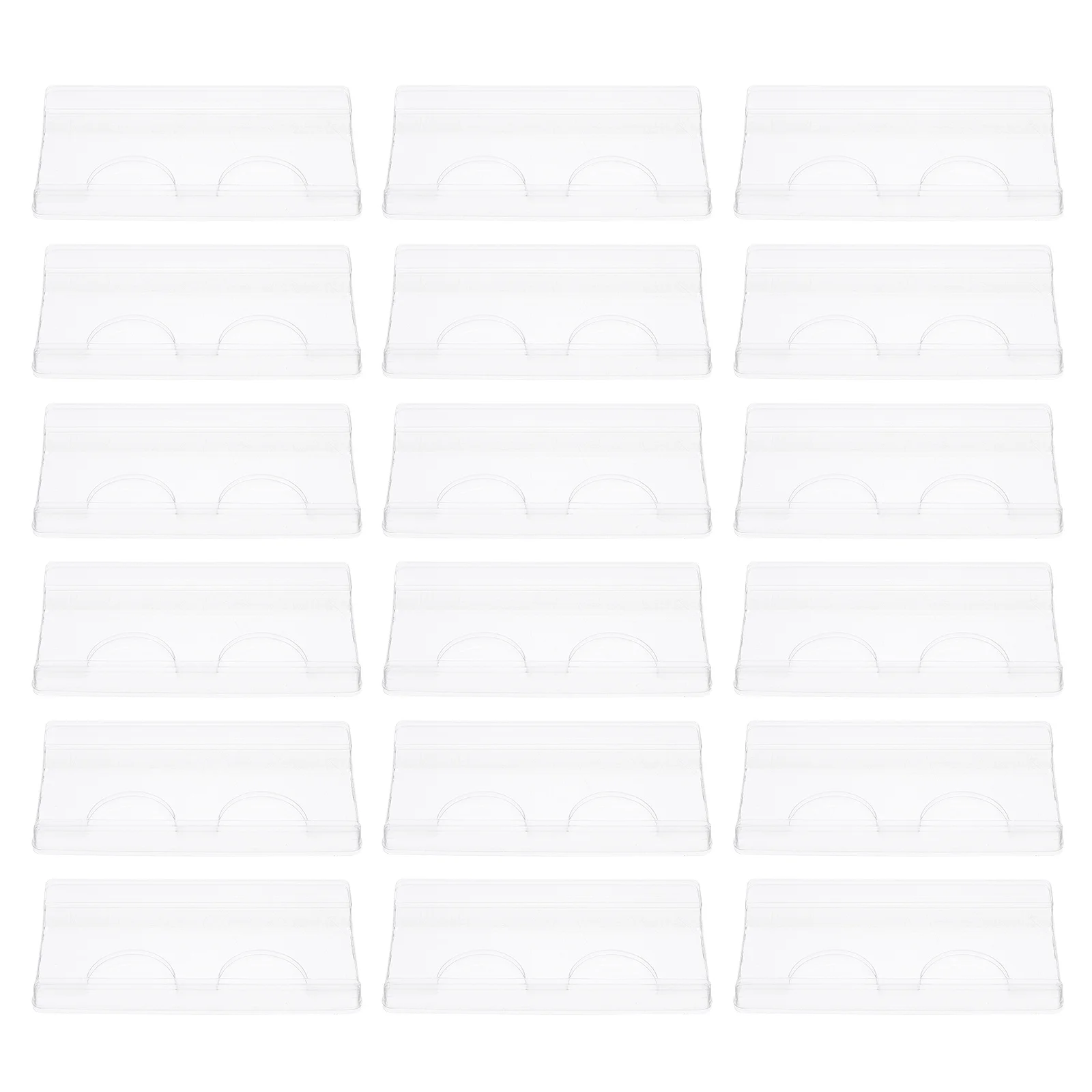 100Pcs Transparent Eyelash Storage Trays Economic False Lashes Organizer Holders Eyelash Storage Tray Fashion Lash Tray
