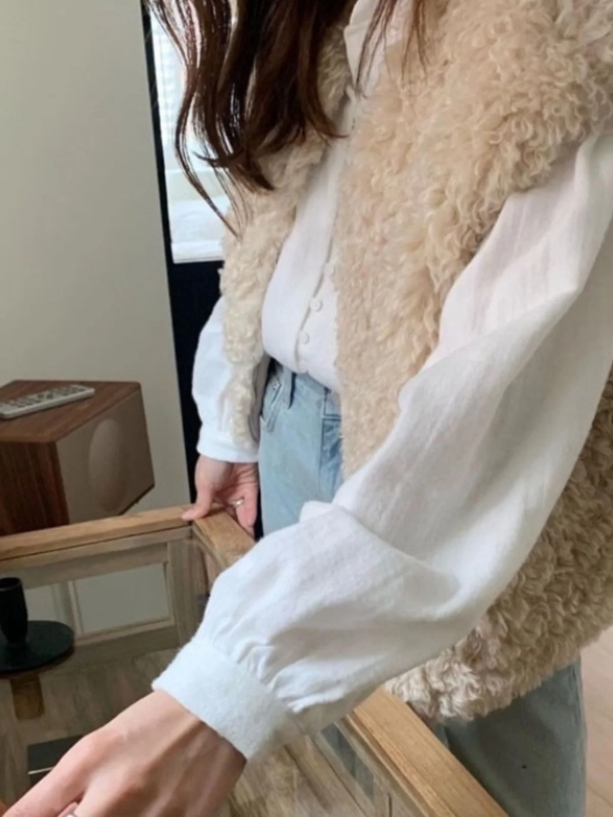 سترة شتوية نسائية على الطراز الكوري، جاكيت بنمط دائري متعدد الاستخدامات، ملابس خارجية عصرية صغيرة الحجم