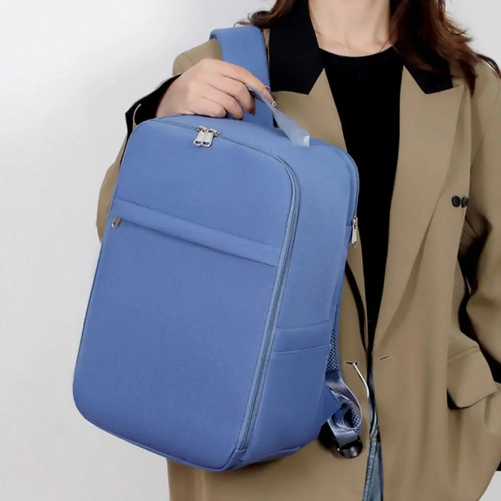 

Деловой рюкзак большой емкости, водонепроницаемый, с широкими ремнями, дорожный рюкзак для ноутбука, дышащая легкая повседневная сумка на плечо