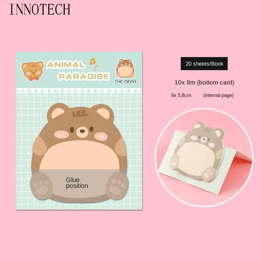 

Self-stick Notes Animal Sticky Notes Thickened Stickers Notepad Cartoon Adhesive Memo Pads Rabbit Penguin