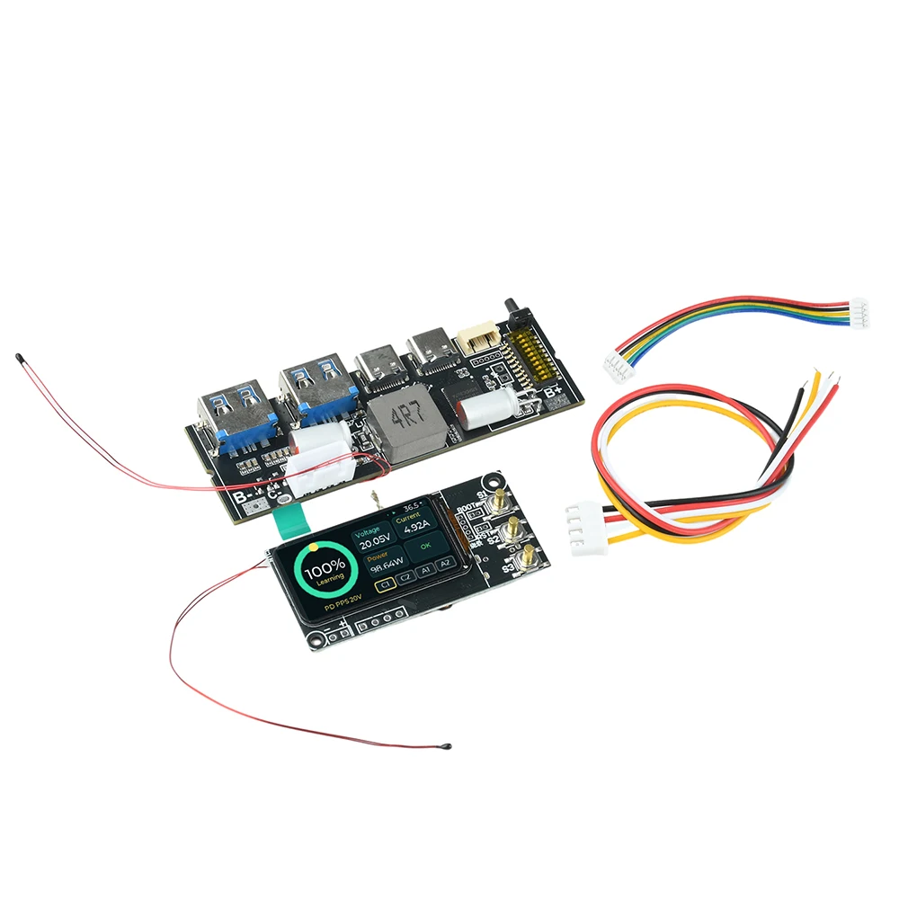 100W Power Bank DIY Motherboard PD3.1 QC3.0 UFCS Fast Charging Board 3-5S Lithium Battery MPPT Solar Buck Boost Converter PCB