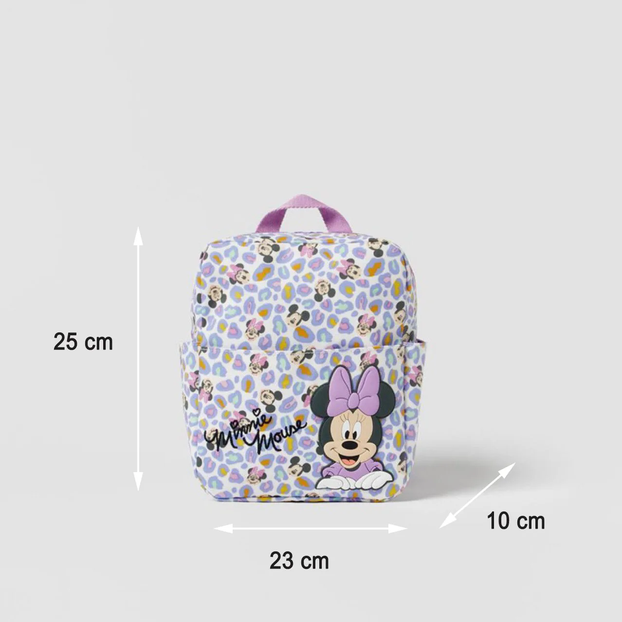 Disney Cute Mickey and Minnie Children\'s Backpack Girls Cartoon Print Large Capacity Book Storage Kindergarten Baby School Bag