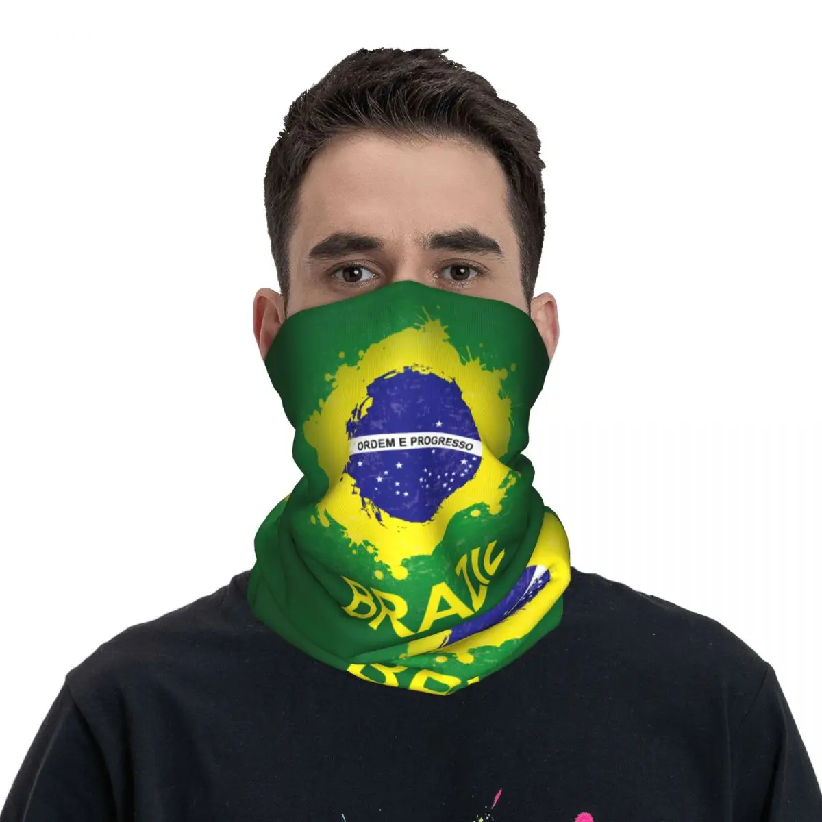 Brazil Accessories Neck Gaiter Motocross Motorsports Wrap Scarf Multi Use Riding Headband