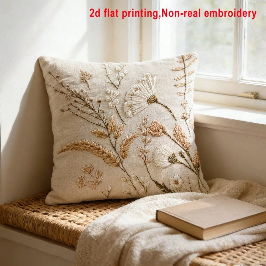 1pc Neutral Wildflower Throw P - Pillow Cover 20X20 review and price