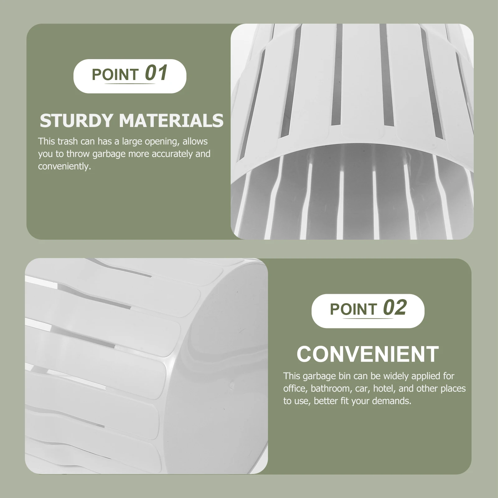 

Open Trash Can Bin Narrow Garbage Mini Simple Small Cans Office Bathroom Trashcan Decorate