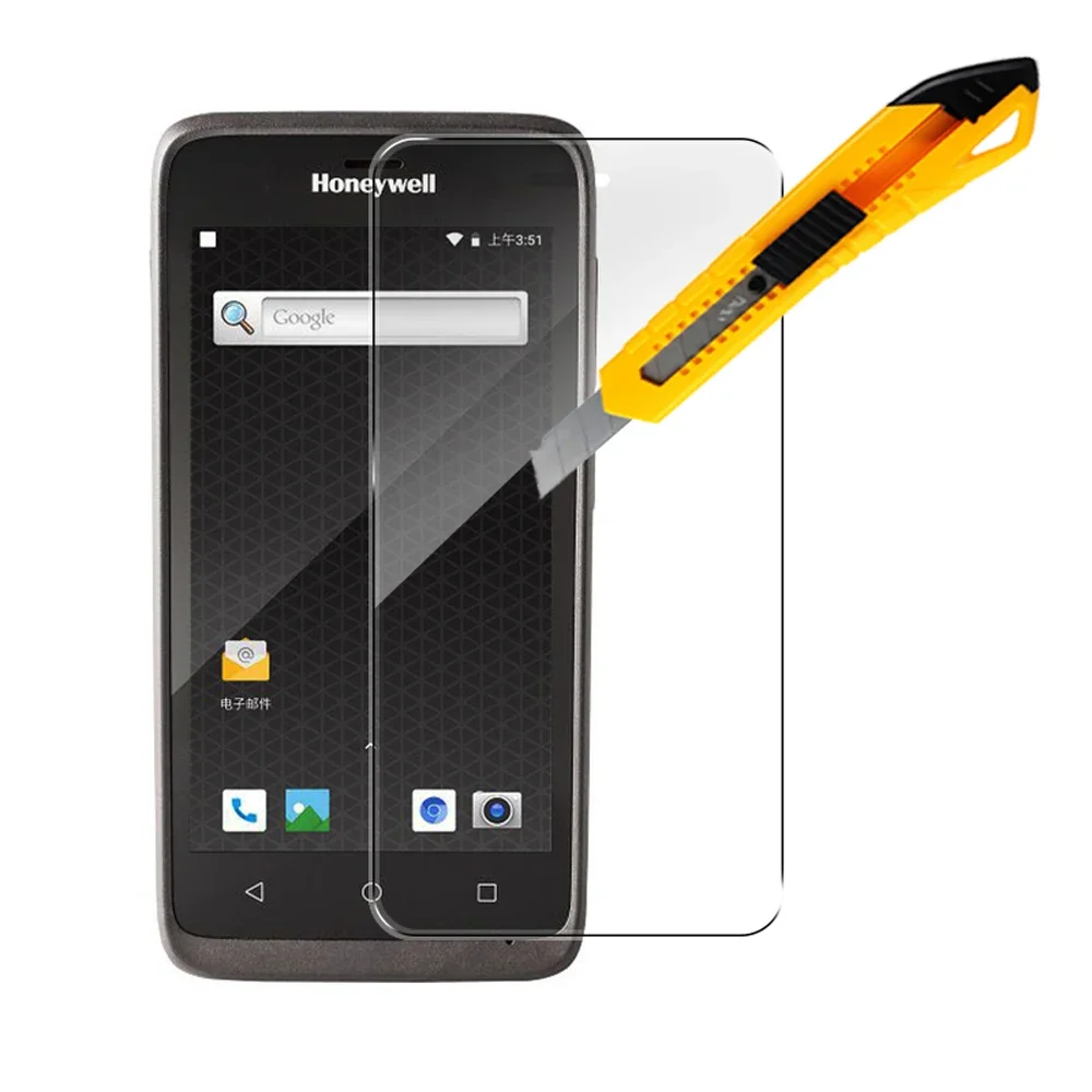 9H Scratch-Proof Premium Protective LCD Screen Protector Tempered Glass Film for Honeywell EDA51 Scan Gun