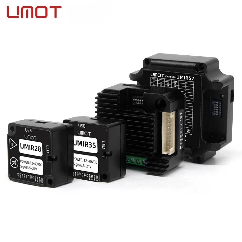 UMOT RS485+I/O Controller Board with All-in-One RS485 Open-Loop/Closed-Loop Integrated Stepper Motor Drivers for Nema11/14/17/23