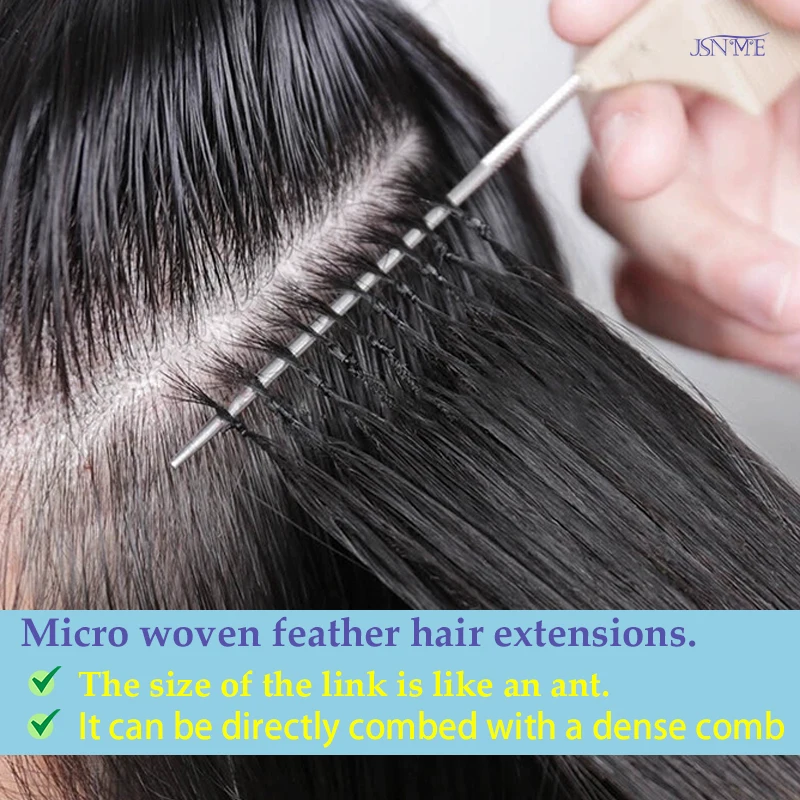 Micro Veer Nieuwe Hair Extensions Hair Extensions Natuurlijk Menselijk Haar Kleine Interface Zwart Bruin Blond 613 Op Salonkwaliteit