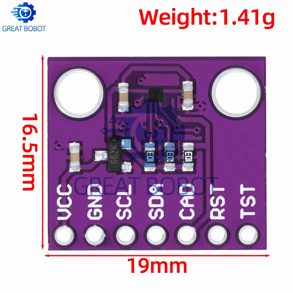 AK09911C 3-Axis Geomagnetic Hall Sensor Module - Digital Compass & Magnetometer