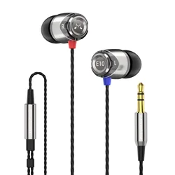 SoundMAGIC E10 Wired Earphones No Microphone HiFi Stereo Earbuds Noise Isolating in Ear Headphone Powerful Bass Tangle Free Cord