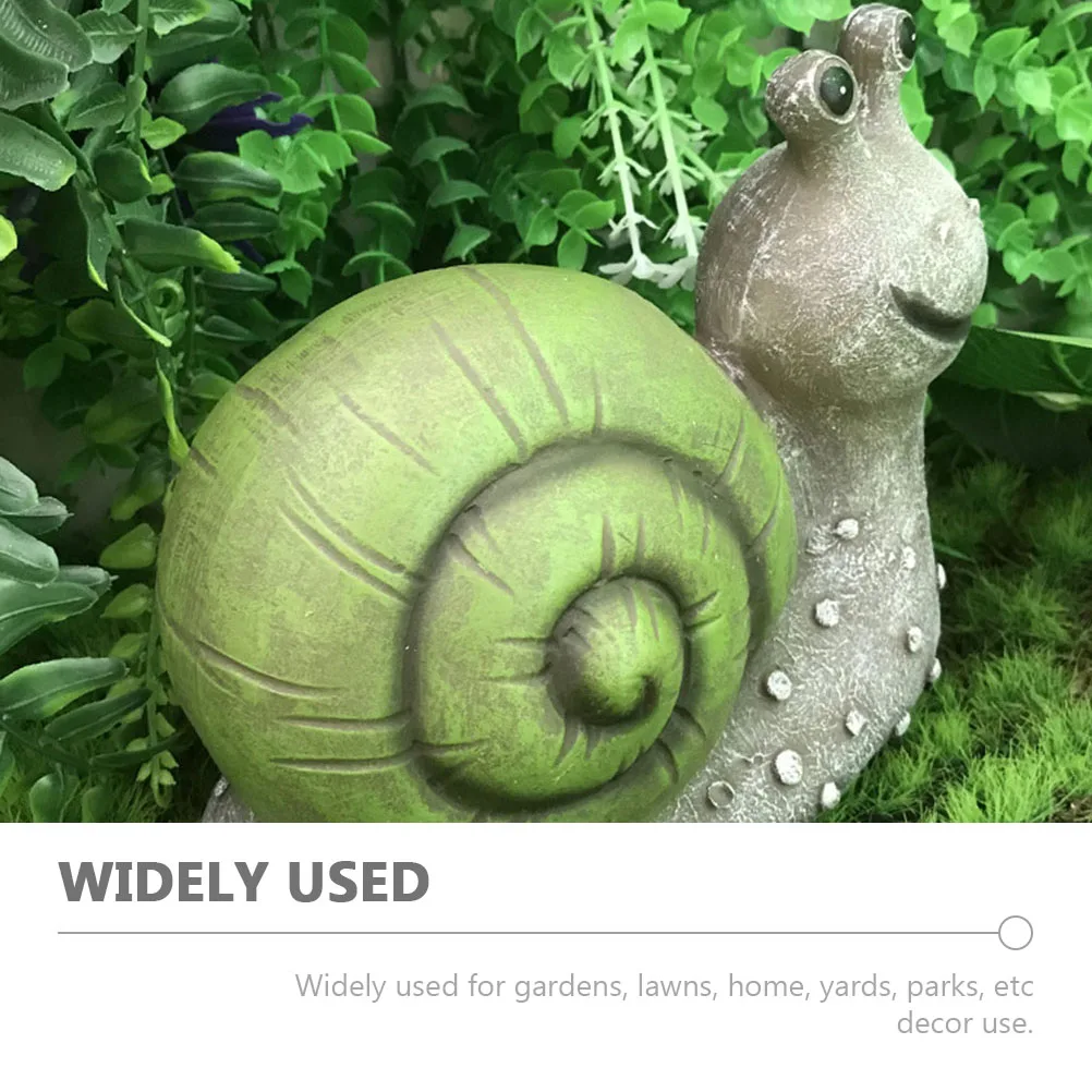 

Solar Luminous Snail Ornament Courtyard Ornaments Number Garden Decorative Simulation Green Outdoor Glowing Park