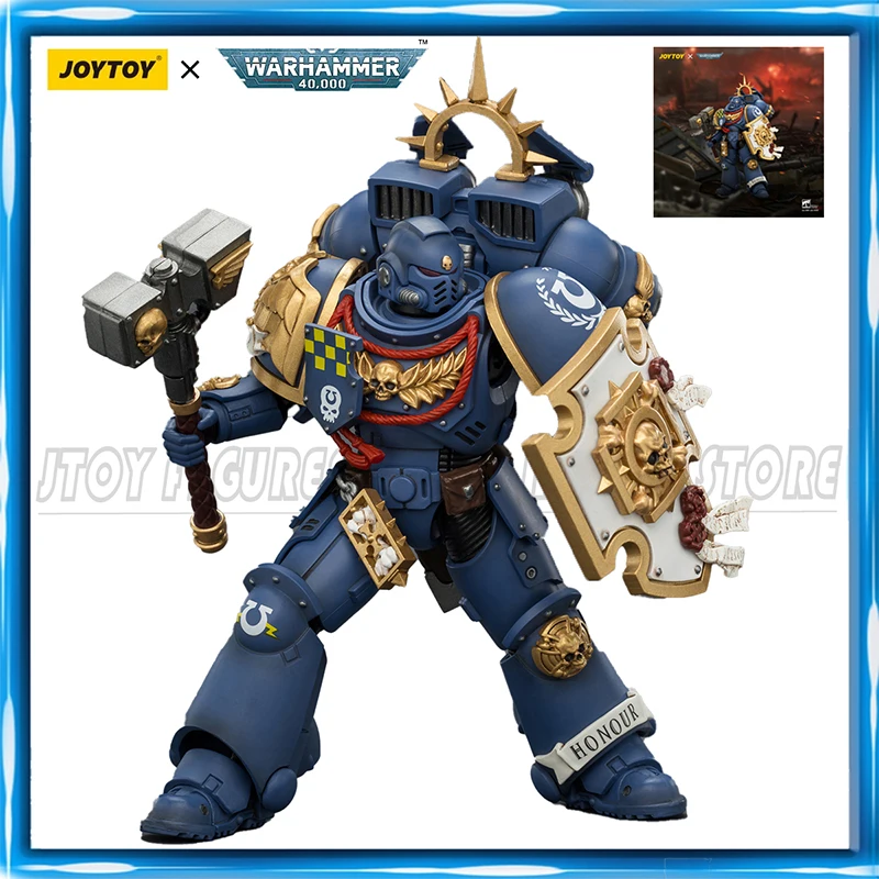 

[Pre Order]JOYTOY Warhammer 40K 1/18 Action Figure Ultramarines Captain with Jump Pack and Relic Shield figures Toys Collection