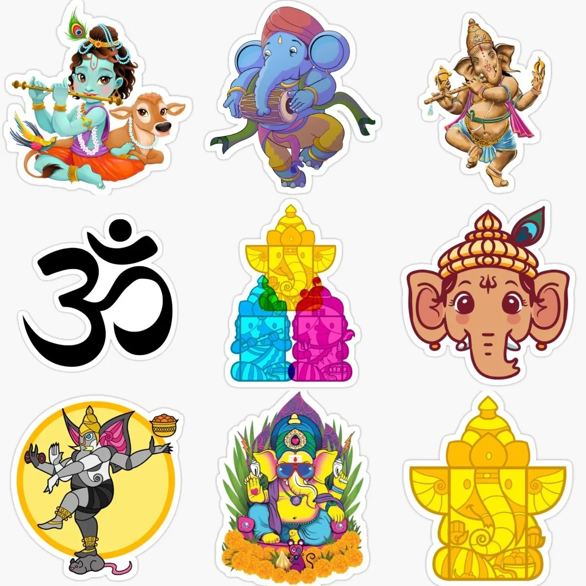 

Indian Ganesha Elephant God Creative Stickers for Decorate Car Bike Camper Room Truck Motorcycle Off-road Wall Decal Accessories