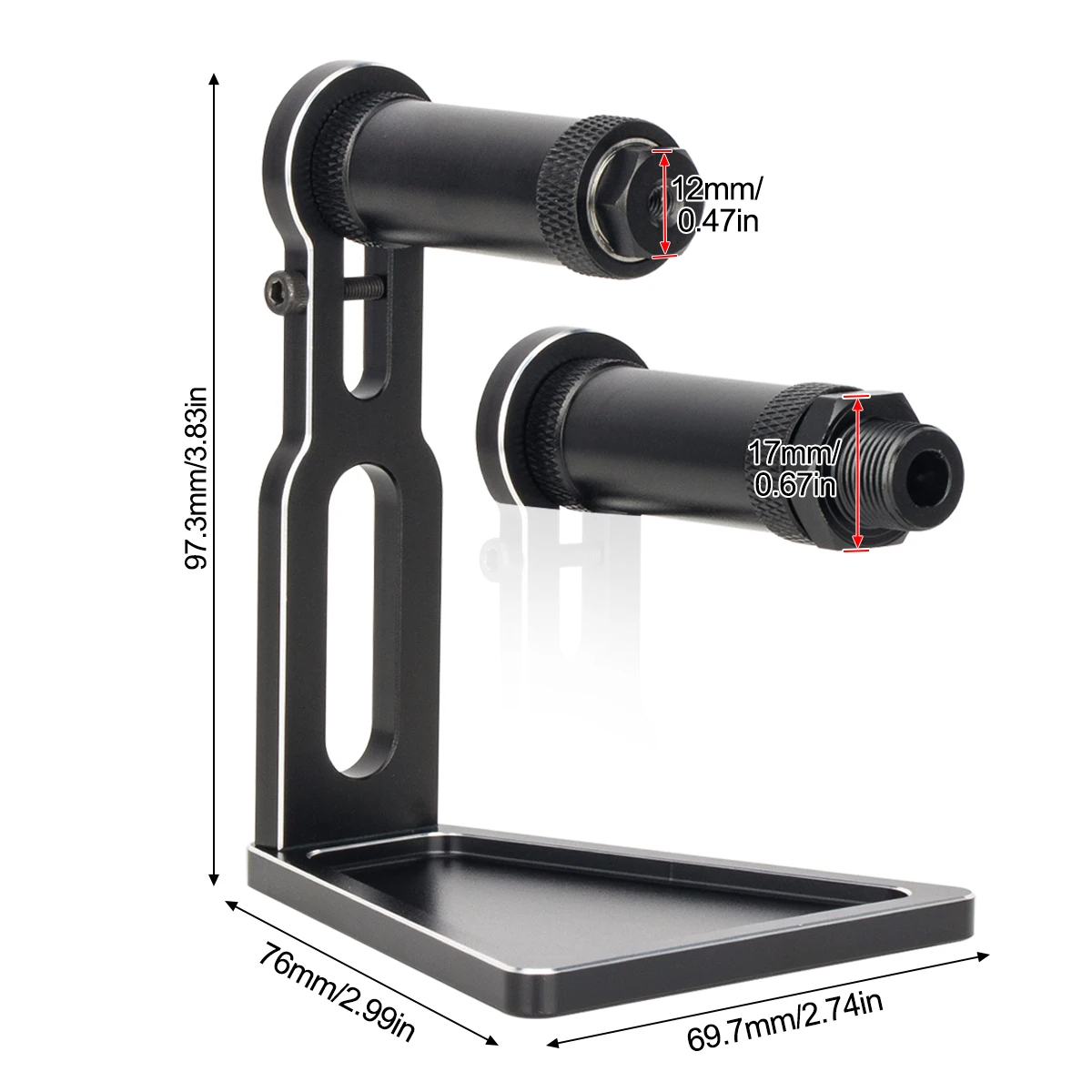 Aluminum Alloy 12mm 17mm Hex Wheel Tire Balancer Tool for 1/10 1/8 1/7 Rc Tire Dynamic Balance Support Base RC Car Upgrade Parts