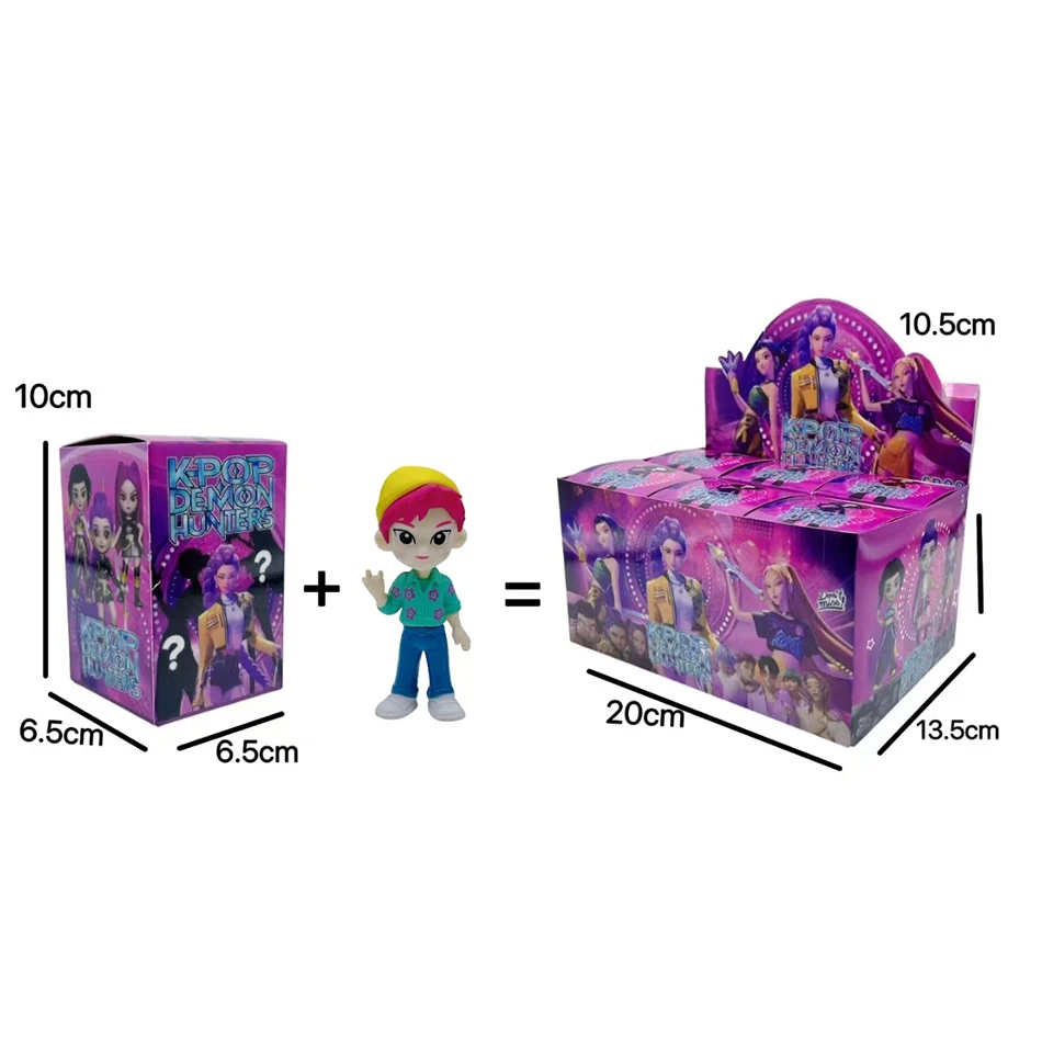 Caja ciega de Anime Kpop Devil Hunter, bolsa ciega divertida para desmontaje, estatua pequeña, modelo periférico, caja ciega de escritorio, regalo de decoración