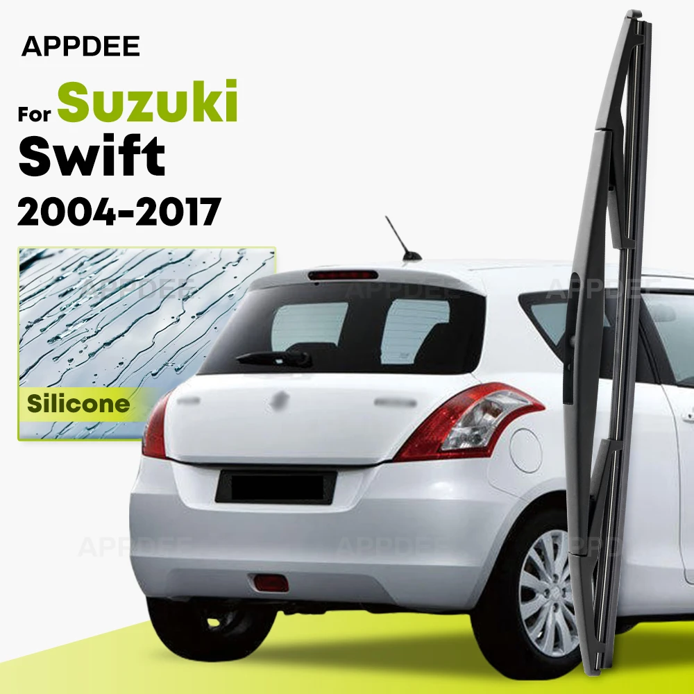 

Silicone Rear Wiper For Suzuki Swift MK2 MK3 Hatchback 2004-2017 coated windshield wiper blade 10" Rear Window Brushes