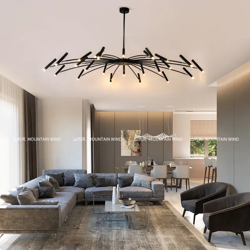 Modern Minimalist Pendant Light, Nordic LED Hanging Ceiling Lamp, Kitchen Dining Room Decor, Creative Simple Chandelier view 3