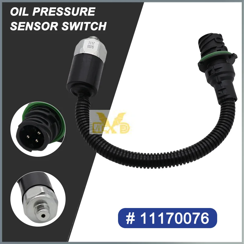 

Oil Pressure Sensor Switch VOE11170076 11170076 for Volvo L50D L70D L90D L120D L220D L330D L50E # Pressure Monitor Sensor
