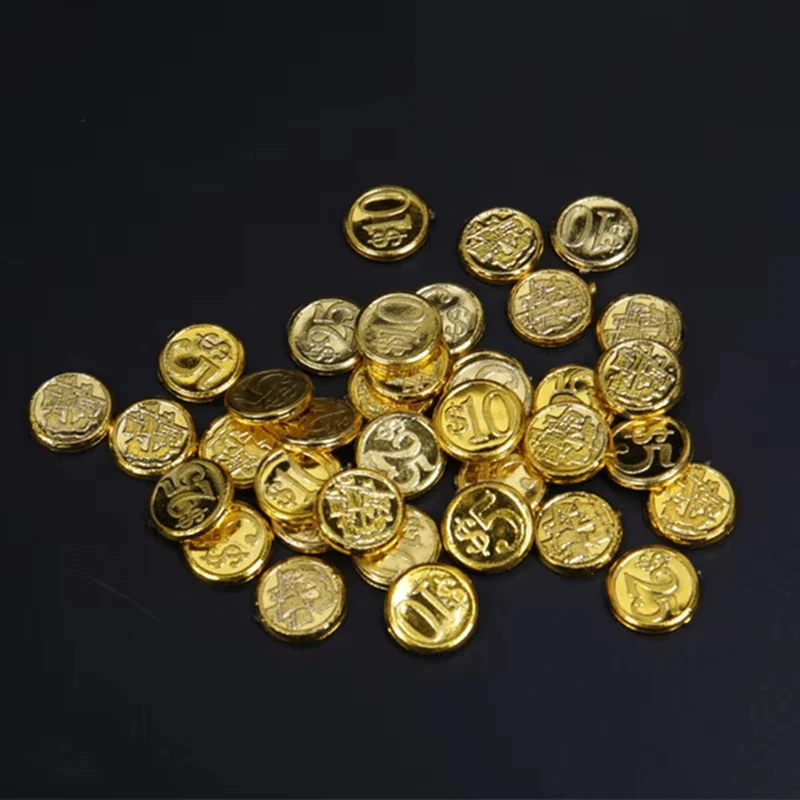 Pièces d'or en plastique, échelle 1/6, modèle de trésor, accessoires de scène pour poupées d'action de 12 pouces, jouets animés