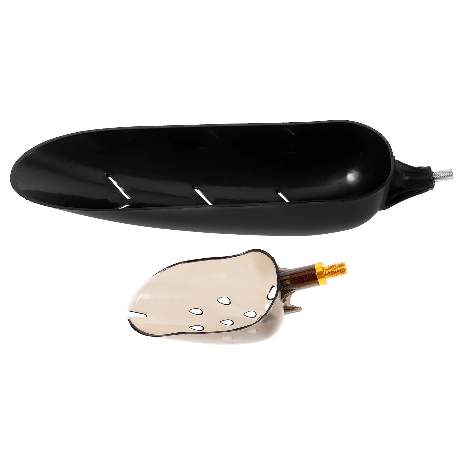 

2pcs Replaceable Bait Scoop Head Grey Three-In-One Spoon For Fishing Lures Holder Bait Feeding Tool Outdoor Fishing Baiting