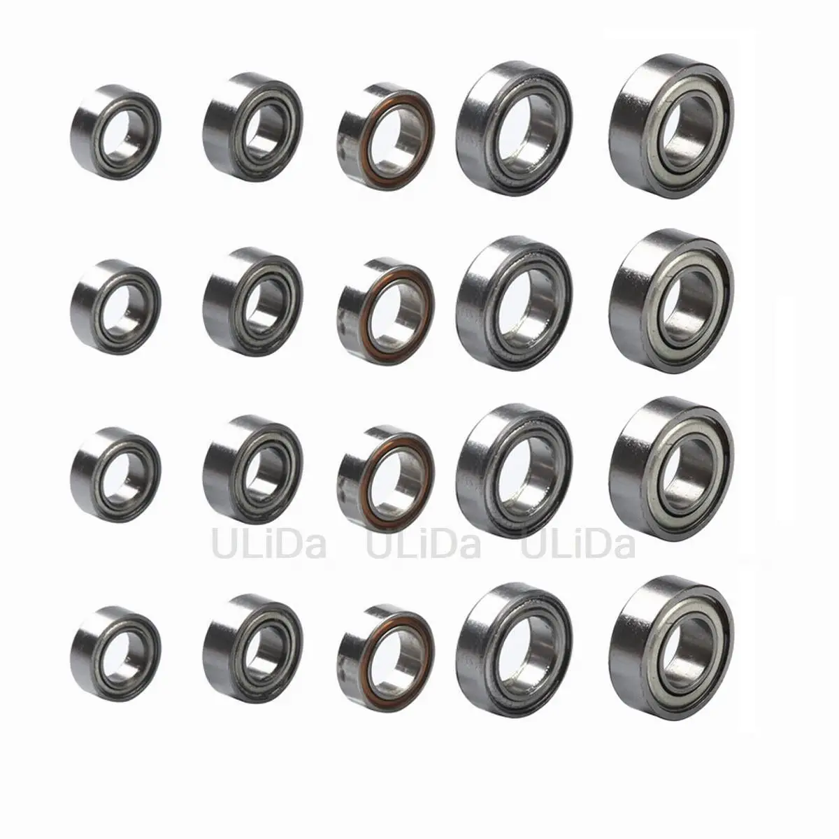 4pcs 520/620/830 Ball Bearings 2*5*2.5/2*6*2/2*6*2.5/3*8*3mm Chassis/Wheel/Guide Roller's Bearing for Tamiya Mini 4WD Car Model