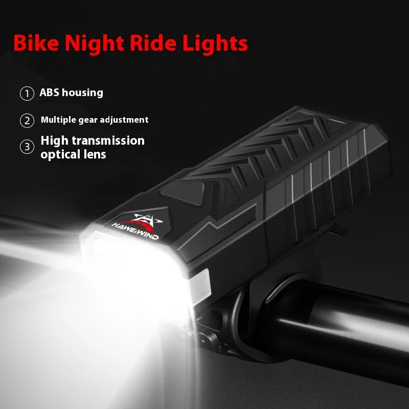 AliExpress 8LED bicycle headlight, USB charging, easy to install, bicycle accessory