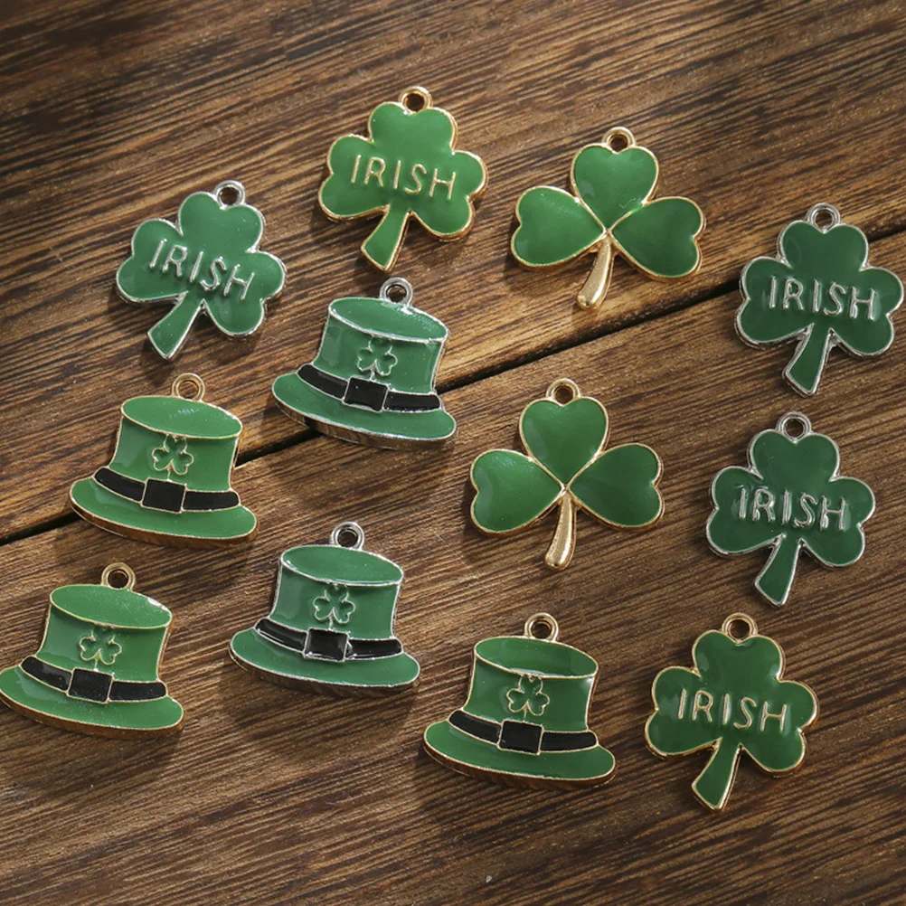 

10pcs Irish Oil Drop Alloy Hat Shape Charms for DIY Necklace Bracelet Keychain Accessories Jewelry Decors Safe Beautiful