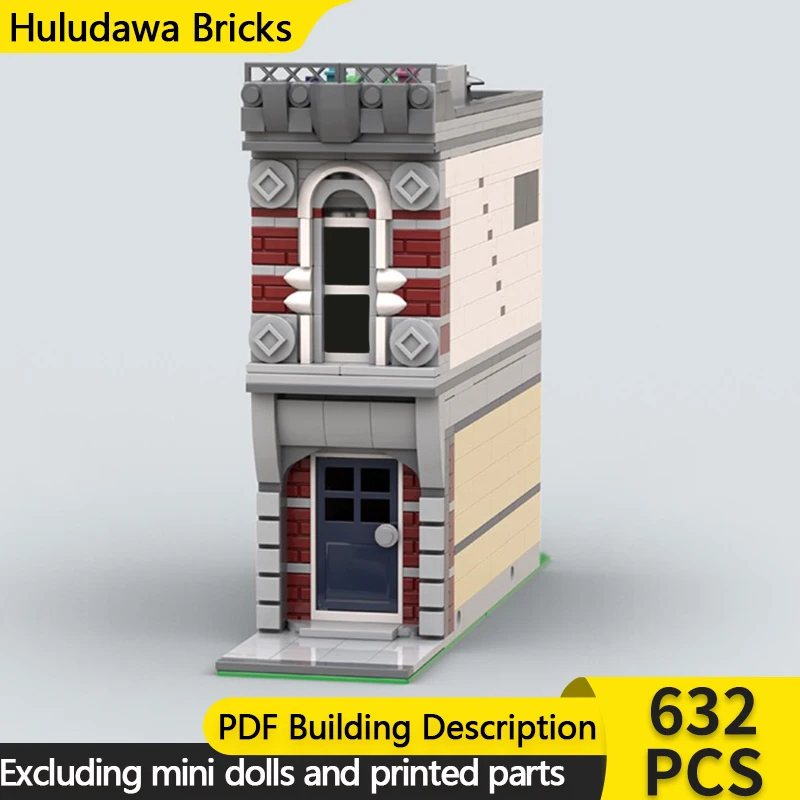 مدينة شارع عرض نموذج MOC قوالب بناء منزل سكني وحدات التكنولوجيا الأطفال هدايا العيد تجميع اللعب البدلة #1