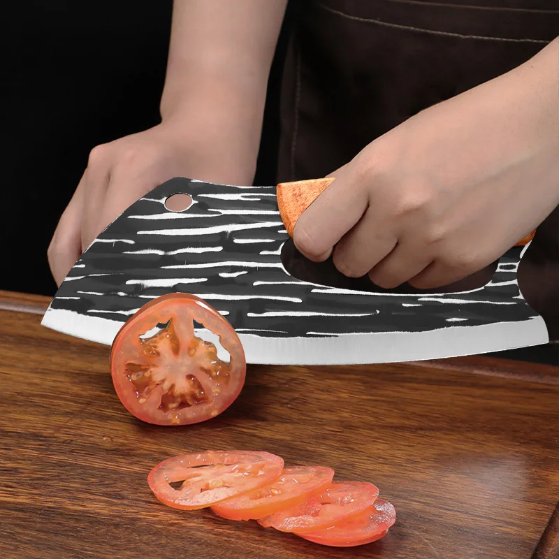 Utility Knife Meat Cleaver Chopping Vegetables Chicken Fish Filleting Kitchen Knives Wood Handle Butcher Boning Knife Chef Tools