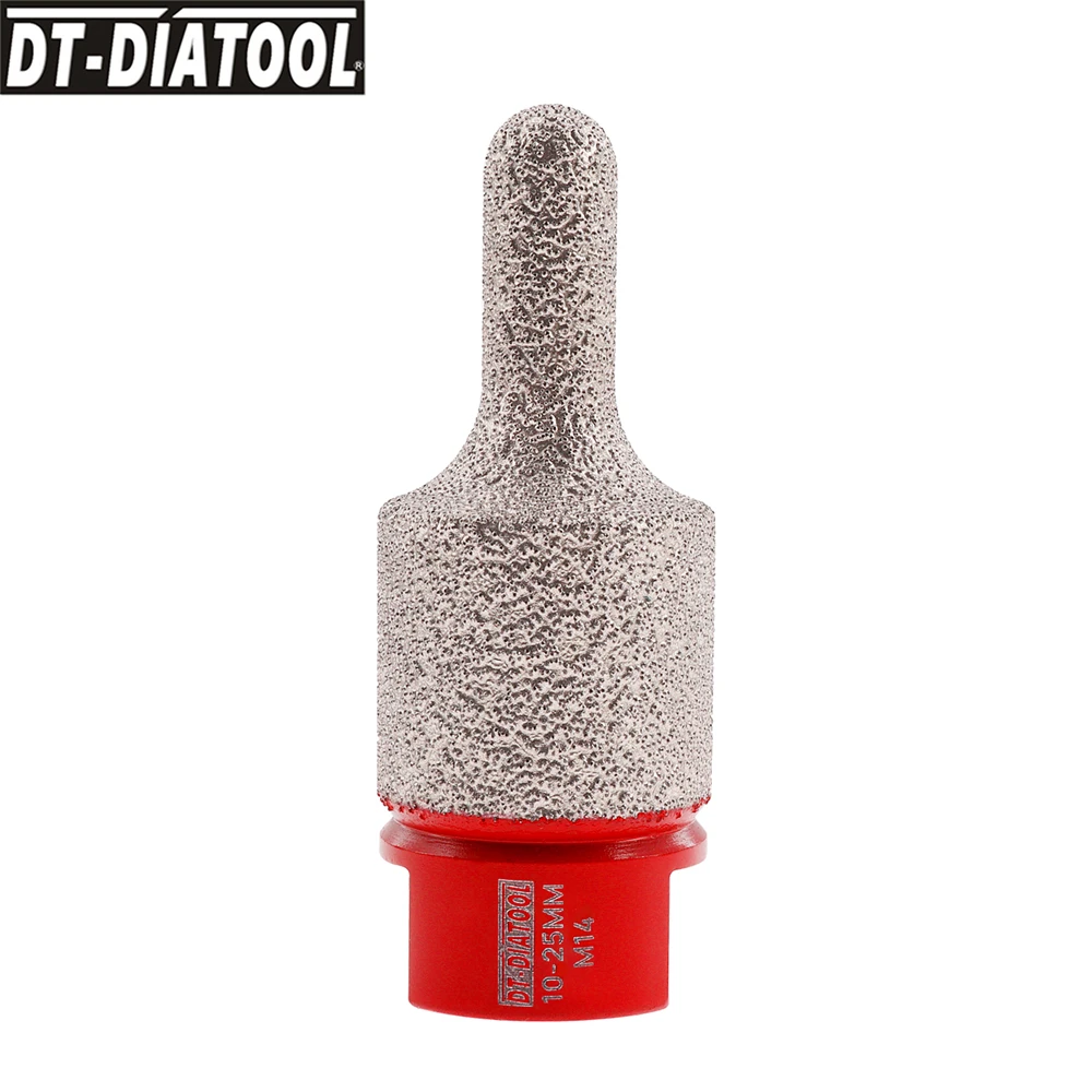 DIATOOL-بت طحن الاصبع لطحن السيراميك ، بلاط الخزف ، طحن الجرانيت ، بما في ذلك الثقوب الموجودة ، الماس ، قطر 10-25 مللي متر ، 1 قطعة ، 2 قطعة