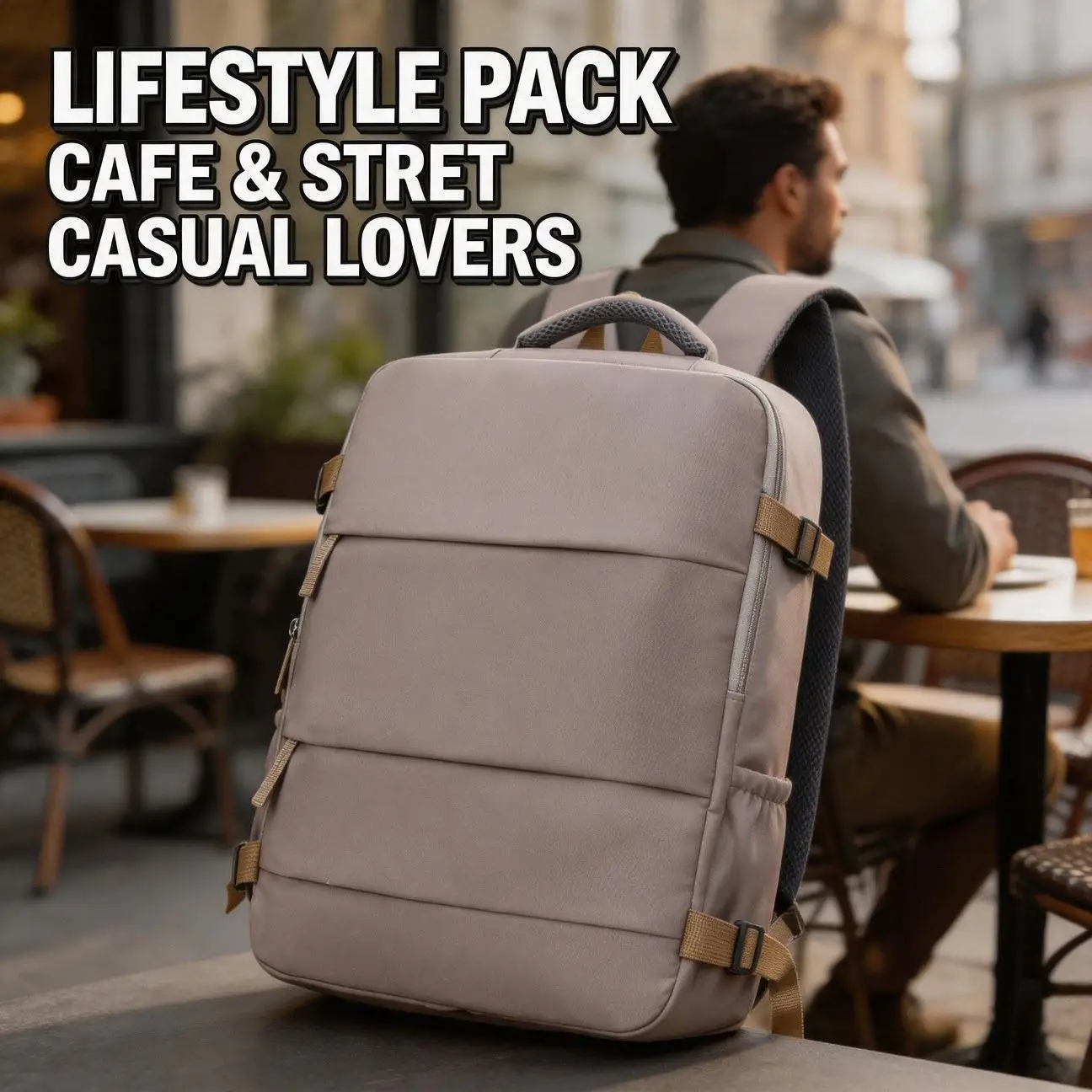 Classic Office Storage Laptop Backpack Shoe Compartment Travel