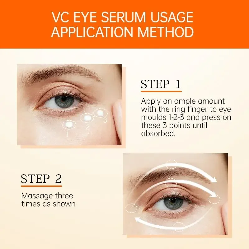 Crème éclaircissante pour les yeux, sérum anti-cernes, soins de la peau, éclaircissant, déformable, raffermissant, beauté, santé