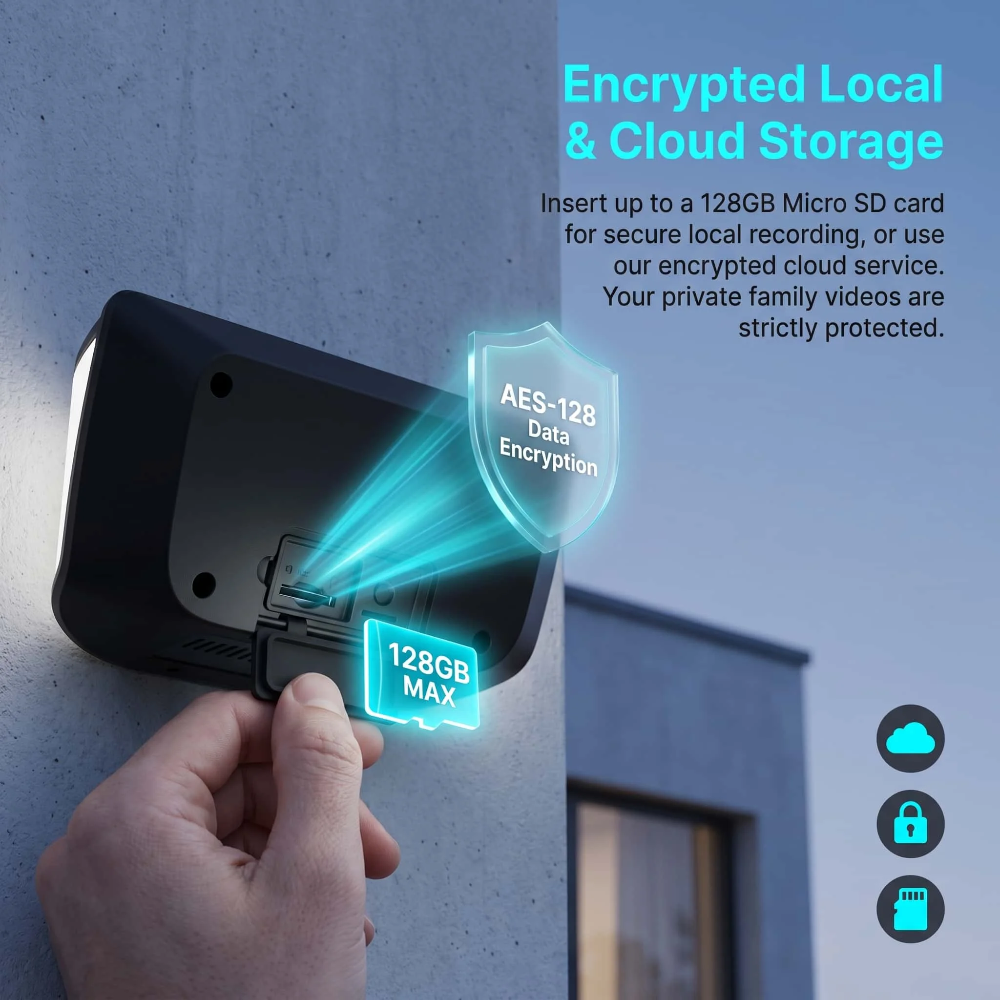 ARCCTV 2K Solar WLAN-Kamera Sicherheits-Außenkamera Drahtlose Flutlichtkamera mit Personenerkennung Alarm Überwachung HD Zwei-Wege-Audio – Detail 10