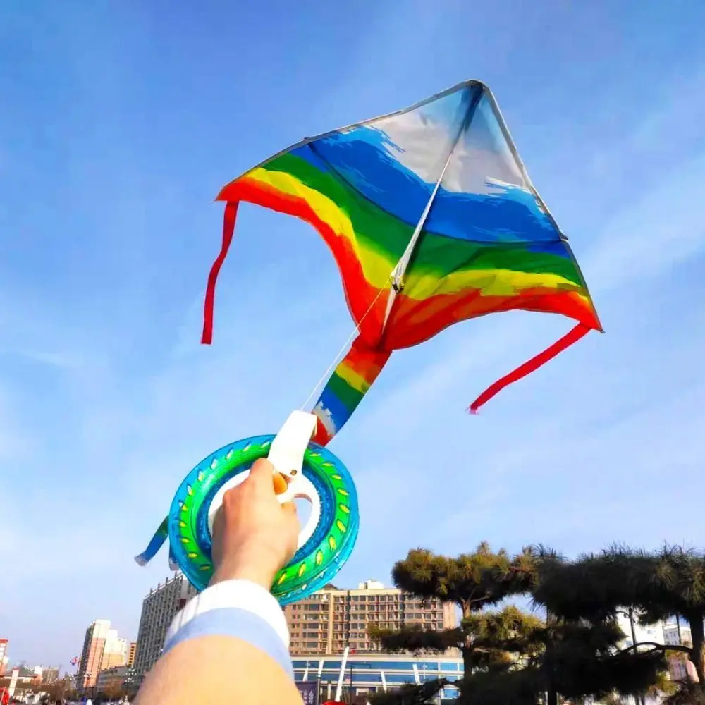Handgreep Wiel Ronde Kite Reel Winder 300 m-1000 m Kite Lijn met Kite Draad Kite Roll Duurzaam Crystal Fying Kites Tool