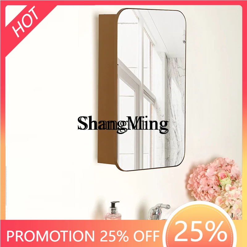 

CL luxury separate wall-mounted toilet bathroom mirror cabinet paper drawing defogging intelligent multi-function