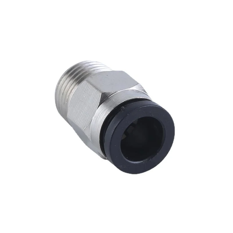 Pneumatic Fittings Brass Mini Connector Air Pipe Quick Plug PC4-M3/M4/M5 4mm Threaded Straight Through Connection