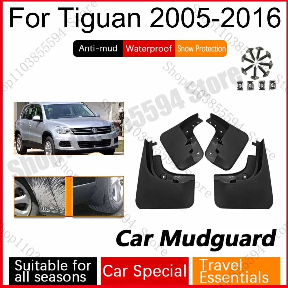 

Car Wheel Fenders Fit For Volkswagen VW Tiguan 2005-2016 Anti-splash Flare Mudguard Splash Guard Mudflaps Auto Accessories