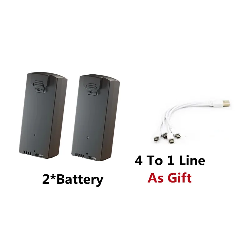 X26 X333 8K HD ESC GPS Optical Flow Positioning WIFI FPV RC Drone Spare Parts 7.4V 2500MAH Battery/4To1 Line/Propeller/USB Line