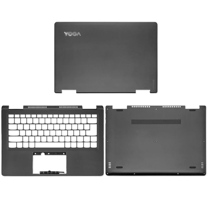 New Laptop LCD Back Cover For Lenovo Yoga 710-14 710-14ISK 710-14IKB Top Case Palmrest with Keyboard Bottom Base Cover Shell